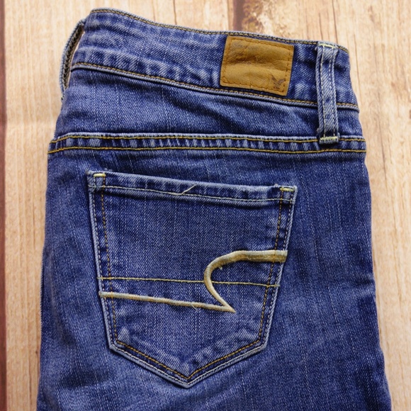 American Eagle Stretch Skinny Jeans Sz 4 Reg - Picture 1 of 7